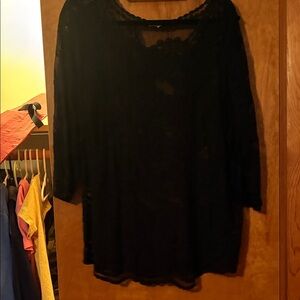 Maurices Black Lace Women's Blouse